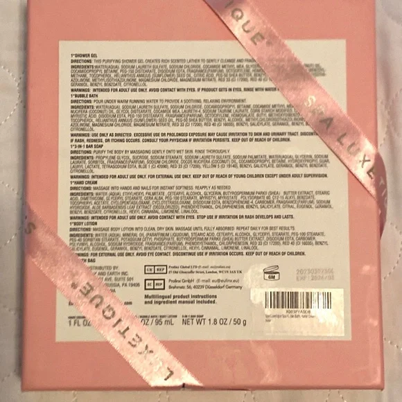 NWT Spa Luxetique Rose Gift Set - Picture 7 of 7